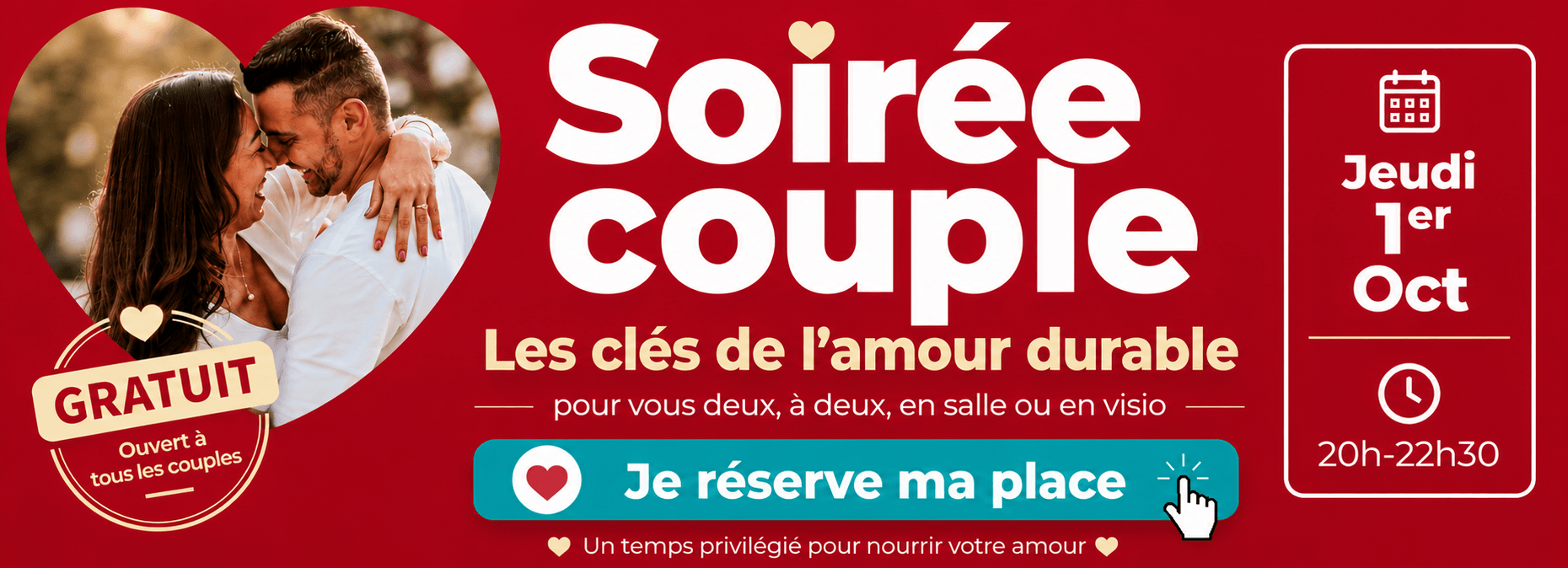 Soirée du 01.10.2025 Les Clés de l'Amour Durable